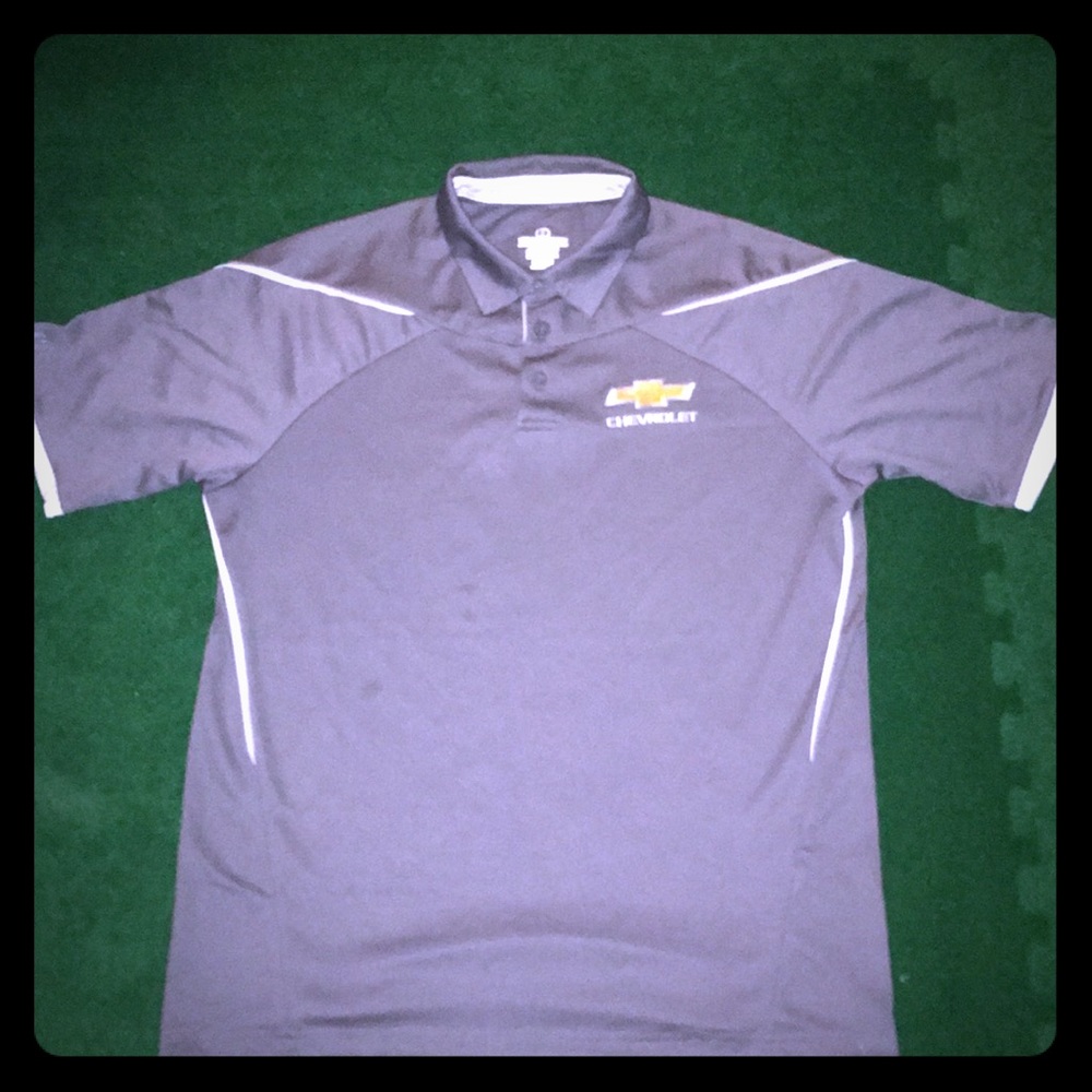 Gray Holloway Adult LARGE Chevrolet polo shirt
